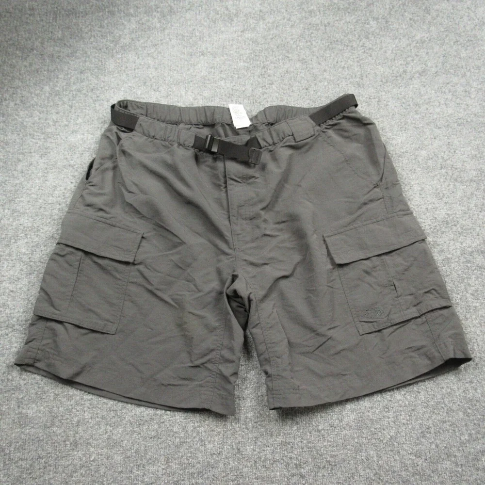 The‎ North Face Shorts Men XL Gray Cargo Paramount Peak Belted Quick Dry Tag XXL